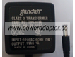 GANDALF DV-9750-4 AC ADAPTER 9V 1A USED -(+)- 2x5.5x12mm
